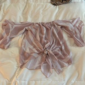 Pink and whit stripped too